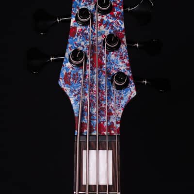 Ibanez SR5A250 SR Premium 5-String Electric Bass - Red, White and Blue image 9