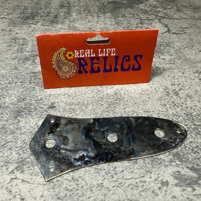 Real Life Relics Kluson Nickel Control Plate 3 Hole (Fits Fender® 62 Jazz J Bass®, USA Pots)    [R9]