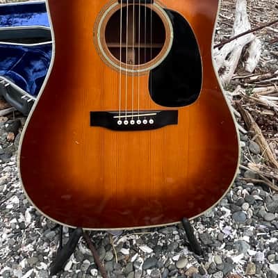 1978 Martin D-28 “shade top” sunburst with original case image 2
