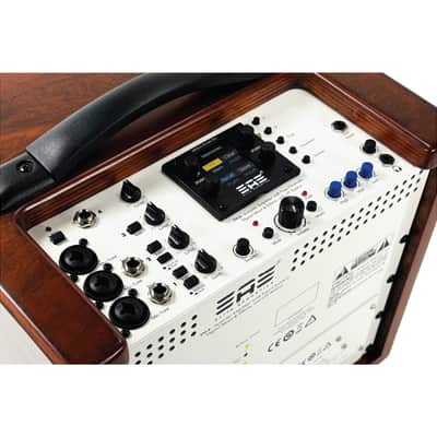 Elite Acoustics EAE D4-8 (OPEN BOX) Rechargeable Acoustic Amp with 4 Chan Digital Mixer/LFP Battery - Wood image 10