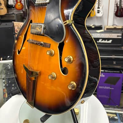 Ventura V1300 Archtop Electric Guitar 1960s Sunburst Japan No Case image 4