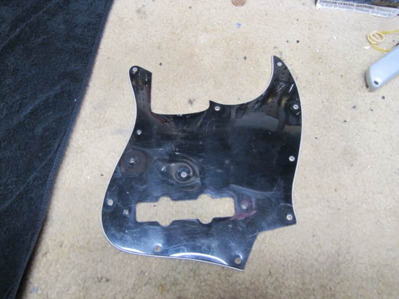Fender Jazz Bass PickGuard Pick Guard - Original Vintage Part 1975 Black image 1