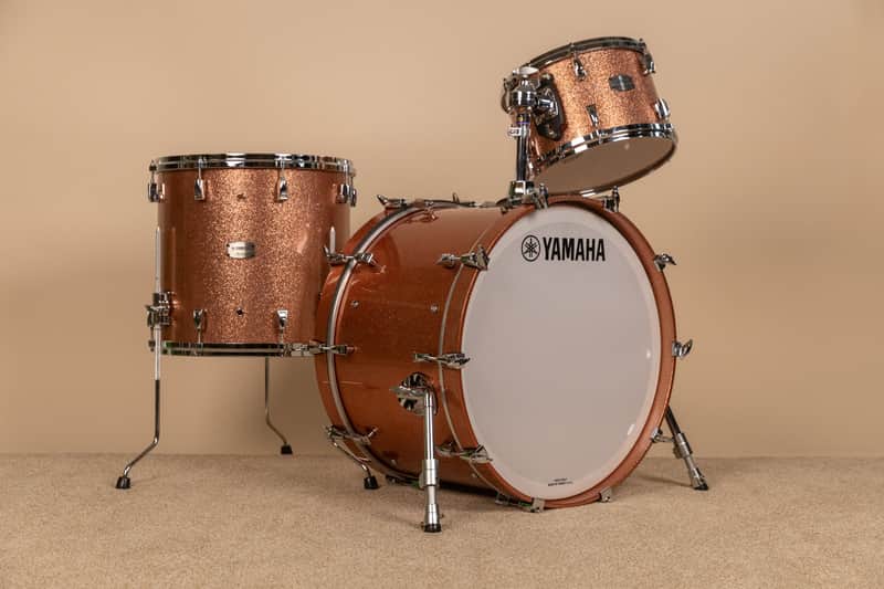 Yamaha Absolute Hybrid Maple Pink Sparkle Drum Set image 1