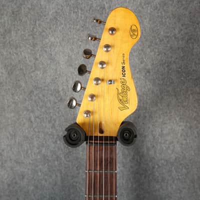 Vintage V6H ICON Electric Guitar - Distressed Tobacco Sunburst - 2nd Hand (166210) image 4