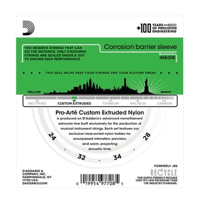 D'Addario EJ65S Pro-Arte Custom Extruded Ukulele, Soprano Ukulele Strings image 2