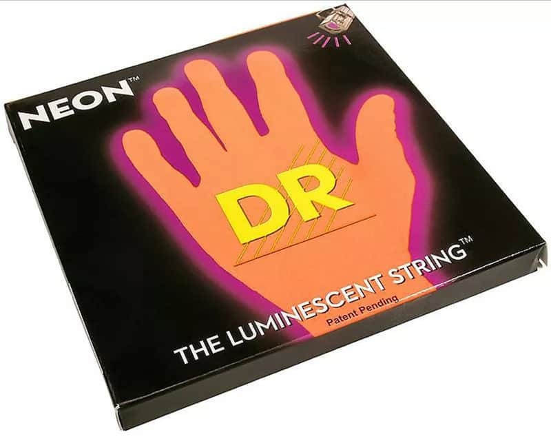 DR Neon Phosphorescent Orange HiDef Medium Bass Strings image 1