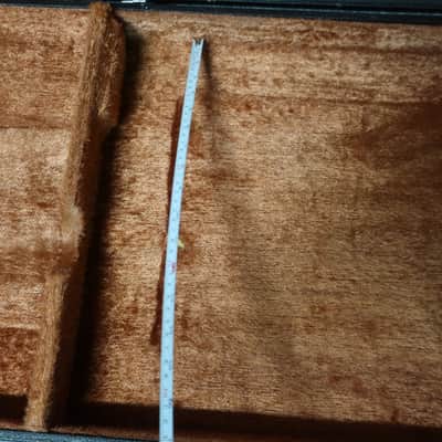 Vintage 1970s 1980s Gibson Ibanez Greco Epiphone Asymmetrical Offset Body Case Fits 45 X16 X 2.5  Models Korina Explorer Greco Explorer Hammer Standard Fits Many Models Brown Fuzzy Lining Rare Well Made image 9