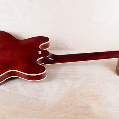 Greco SA-700 MIJ 1979 Wine Red Flame Top Vintage Japan Maxon U-2000 Pickups w/ Hard Case image 11