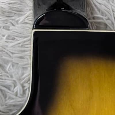 Silvertone 1446TTSB Single Cut Semi-Hollow Guitar w/Trapeze Tobacco Sunburst image 8
