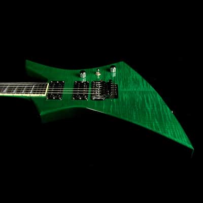 Used 2007 Jackson USA Select Series Kelly Electric Guitar Trans Green image 6