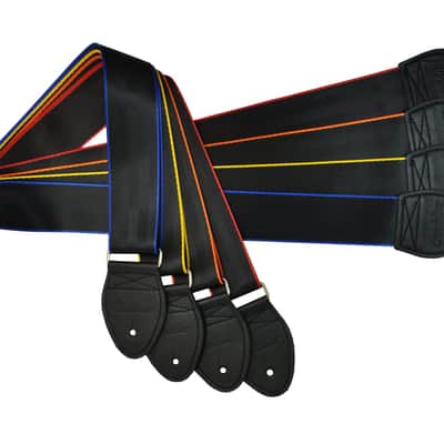 Souldier Edge Seatbelt Guitar Strap - Yellow on Black image 4