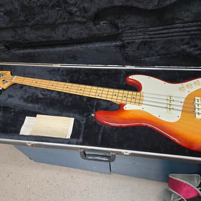 Fender Standard Jazz Bass with Maple Fretboard 1984 - 1986 - Sienna Sunburst image 4