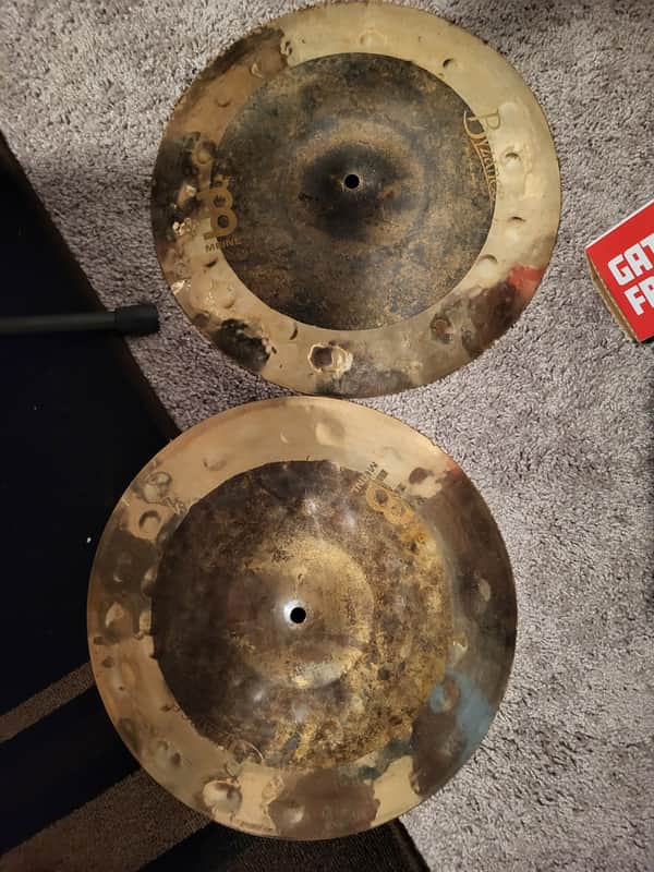 Immagine Meinl 15" Byzance Dual Hi-Hat (Pair) 2015 - Present - Unlathed Bow/ Lathed Edge - 1
