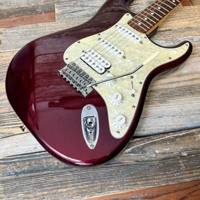 2008 Fender Standard Stratocaster MIM HSS - Midnight Wine image 17