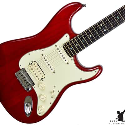 1999 Fender American Deluxe Stratocaster Translucent Red | Reverb