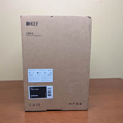 KEF LSX II Wireless HiFi Speakers - Carbon Black (Factory Sealed Pair) image 5