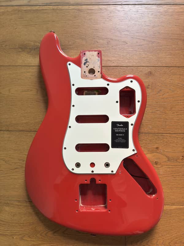 Fender Vintera II '60s Bass VI - Fiesta Red BODY ONLY image 1