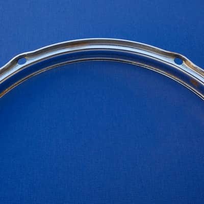 Slingerland Chrome Over Steel 12" Hoop 6 Holes Niles Vintage image 4