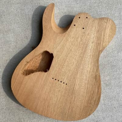 Unfinished Solid Mahogany Wood Guitar Body image 5