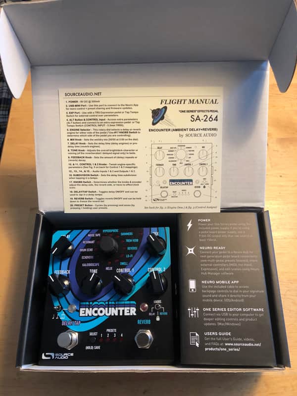 Source Audio Encounter Ambient Delay / Reverb 2025 - Present - Black / Blue image 1