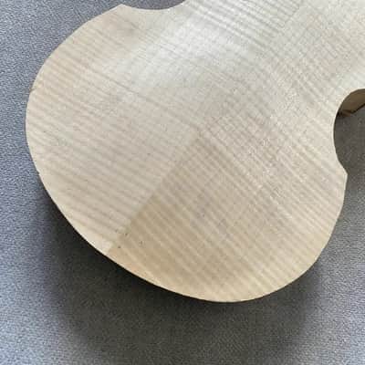 Unfinished Semi Hollow Violin Bass Body DIY Project image 8