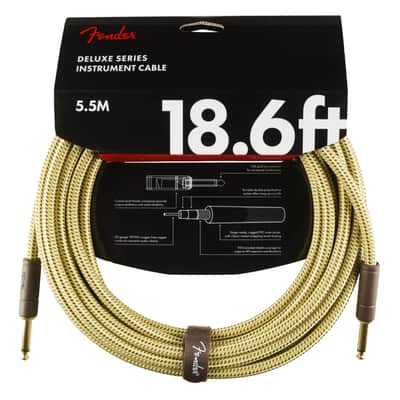 Fender Deluxe Series Instrument Cable 5.5m (Tweed) - Instrument Cable image 1