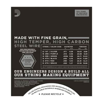 D'Addario ECG24 Chromes Flat Wound Electric Guitar Strings 11-50 image 3