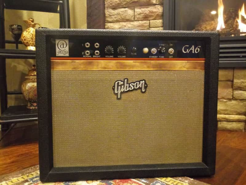 ATAmp GA6, Gibson 1972 Black Cabinet, Hand wired Boutique Amp with V.V.R. image 1