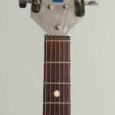 Wandre  Teen Ager Model 900 Semi-Hollow Body Electric Guitar (1961), black hard shell case. image 5