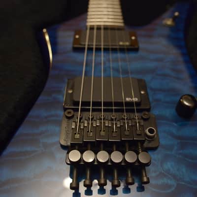 1985 USA Jackson San Dimas Custom Shop Kelly KE2 EMG 81 85 Floyd Rose Blue Quilt Quilted Maple Top image 2