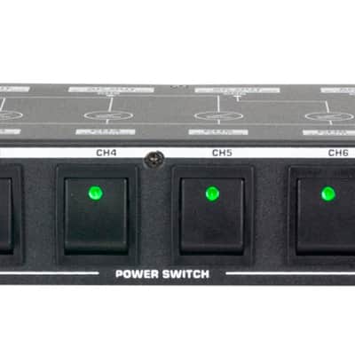 ADJ POW-R BAR RACK USB Rack Mount 10-Outlet+2 USB Charging Ports Power Supply image 1