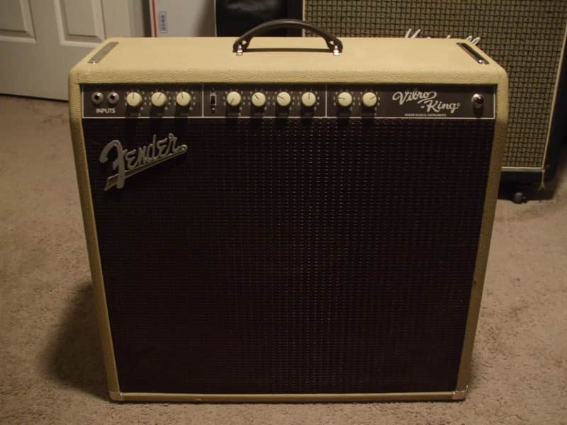 Fender Vibro King blonde oxblood 2001 hand wired Point to point guitar amplifier amp ZCD image 1