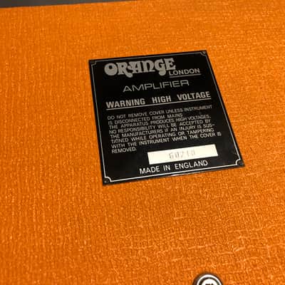 Orange Vintage 2x12 Cab Combo Empty Cabinet for OR 80 100 120 Chassis image 5