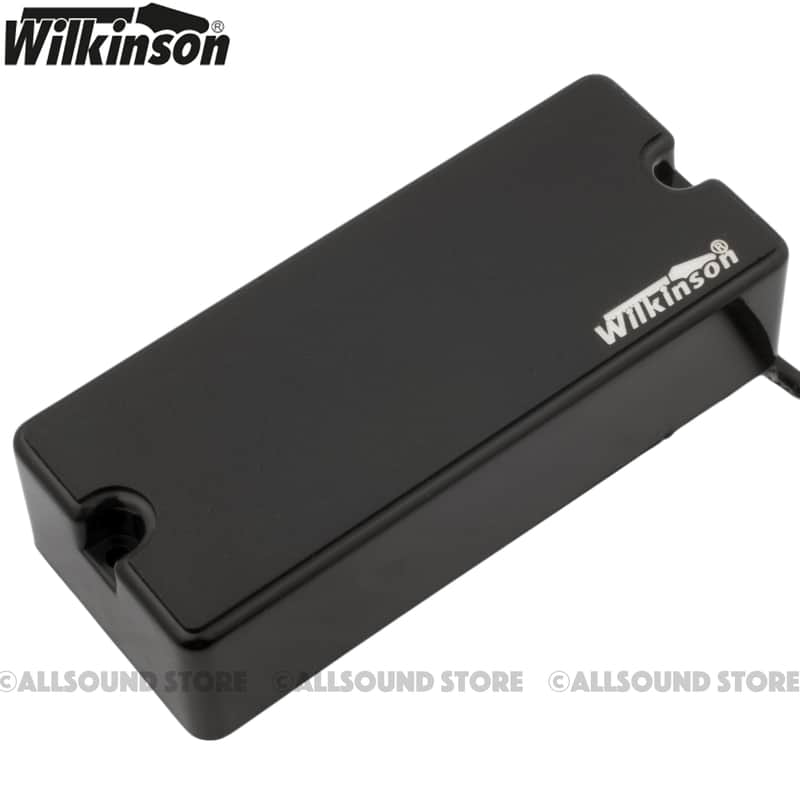 WILKINSON MWJH4 4-String SOAPBAR Passive Bass Humbucker Pickup - BLACK image 1