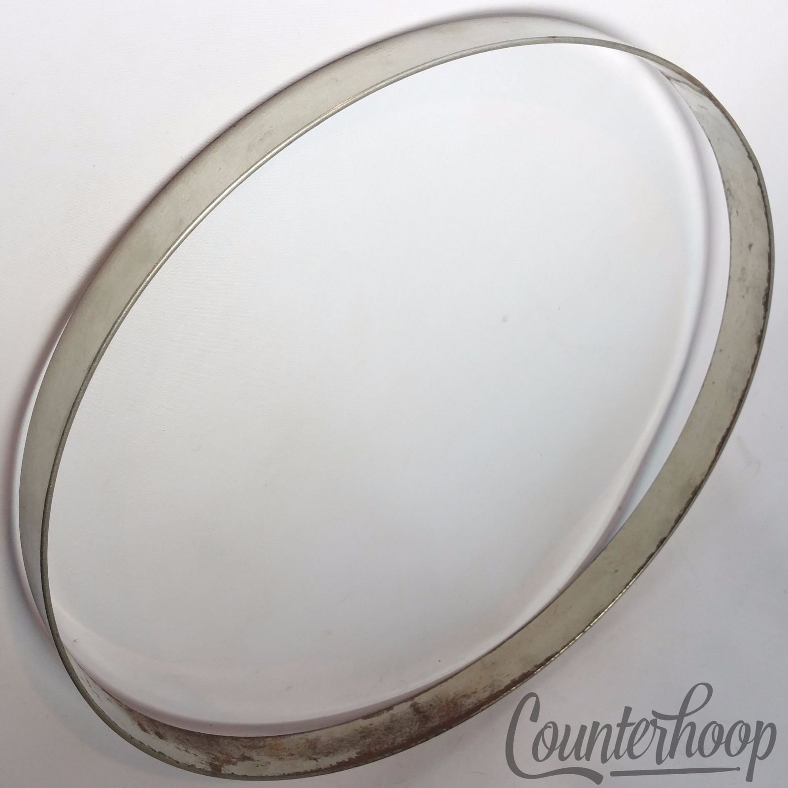 Leedy 13 1/8"Snare Batter/Tom Resonant Drum Rim/Hoop Nickel Vintage StickChopper — main photograph