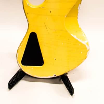 1984 Vintage Hamer Cruise 4 String Electric Jazz Bass Guitar - Aged White image 4