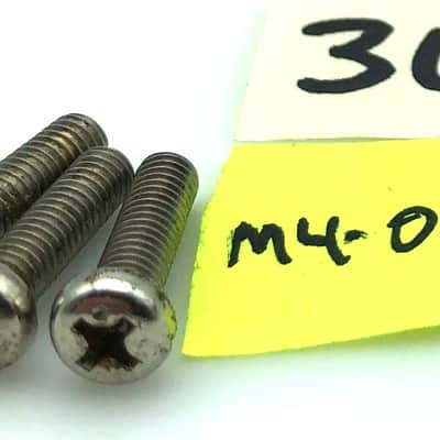3 Vintage Single Coil Pickup Mounting Screws for Telecaster - Nickel image 3