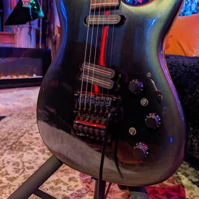 Fender Heartfield EX1 1989 MIJ Fujigen - EX-1 Black Pearl Burst Gotoh Floyd Rose Made in Japan image 8