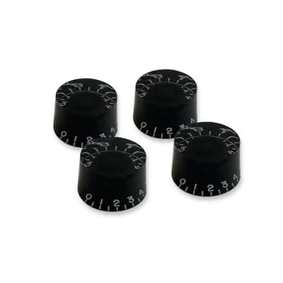 Gibson Style Extra Tall Vintage 50's Speed Knob, Black.  Set of 4