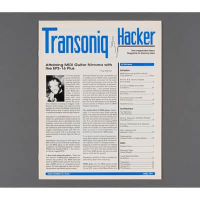 Transoniq Hacker Ensoniq User's Newsletter Issue #72