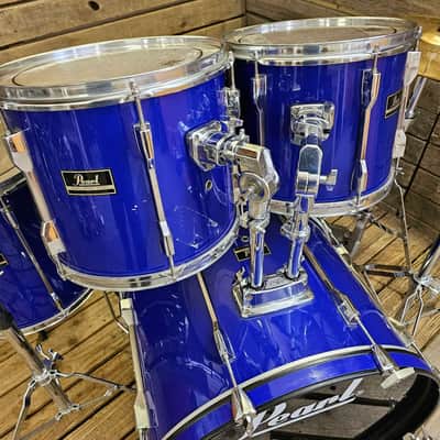 Drum Kit Pearl Export Vintage Complete, Blue USED! RKXEP040626 image 2