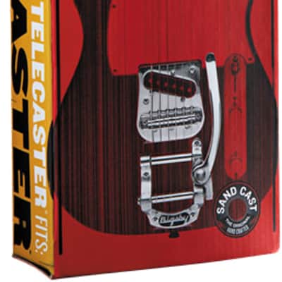 New - BIGSBY® RED BOX B5 TELECASTER® MODIFICATION VIBRATO KIT, Polished Aluminum image 2