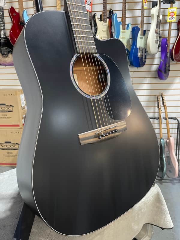 Martin Road Series DC-10E Modern Black Acoustic-electric Guitar - Black w/ Gig Bag & PLEK*D #996 image 1