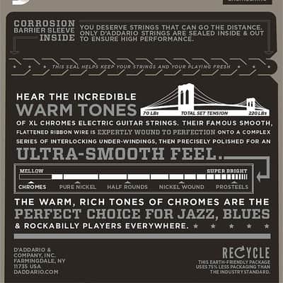 D'Addario Guitar Strings Electric ECG25 Chromes Light 1 set image 2