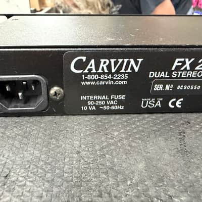 Carvin FX-2 Dual Stereo Effects Echo reverb chorus flange image 10