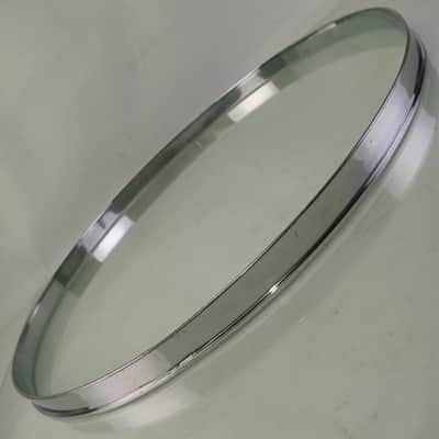 Gretsch 16"Single-Flange Broadkaster Floor Tom Drum Batter Rim/Hoop Chrome-Brass image 3