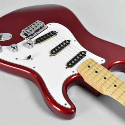 1980's Schecter "Strat" Style Electric Guitar Candy Apple Red w/HSC image 6