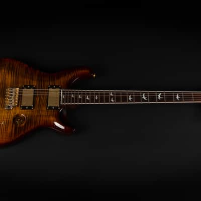 2015 PRS 30th Anniversary Wood Library Custom 24 Flame 10-Top - Black Gold | USA Core Solid Rosewood Neck Gold Hardware Kloppmann HB57 Pickups | CoA OHSC image 3