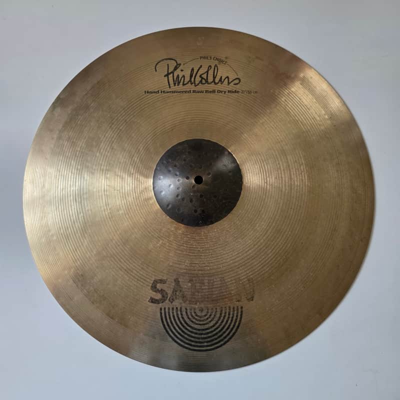Sabian Phil Collins Signature Raw Bell Dry Ride 21" Limited Edition 3337g Hand Hammered Ride Cymbal image 1