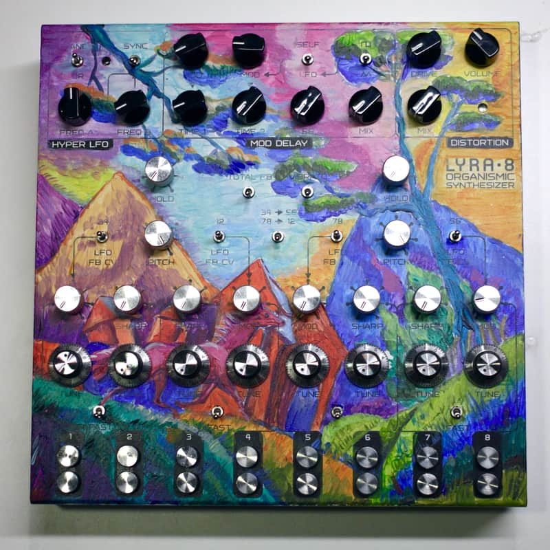 Soma Laboratory Lyra-8 Custom Painted (Red Horse); White; NEW; Organismic Synthesizer image 1